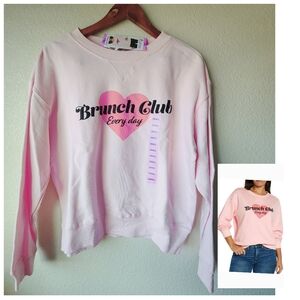 Wildfox Pink Brunch Club Sweatshirt